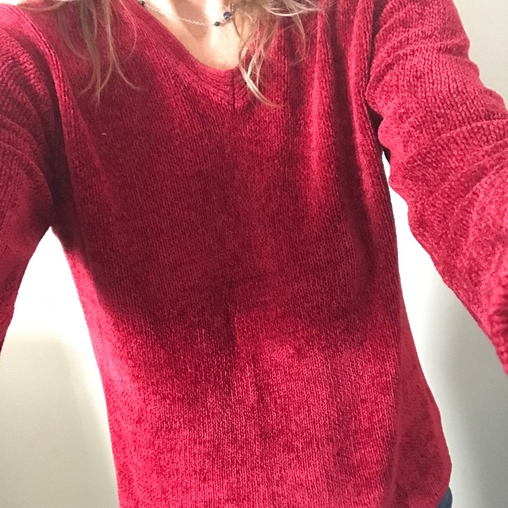 Great for holidays! Red sweater